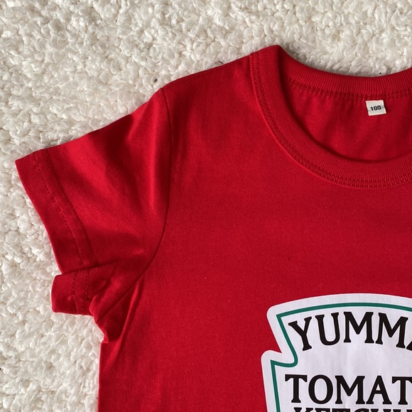 *NWOT* YSCULBUTOL Tomato Ketchup Toddler Shirt - Picture 6 of 10